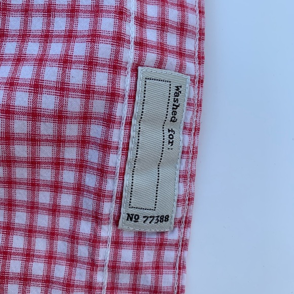 Secret Wash Shirting J. Crew Classic Red/White Button Long Sleeve Men’s Shirt - Picture 3 of 13